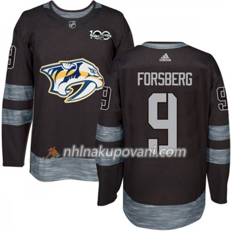 Nashville Predators Dresy Filip Forsberg 9 1917-2017 100th Anniversary Adidas Černá Authentic - Pánské Nashville Predators Dresy Filip Forsberg 9 1917-2017 100th Anniversary Adidas Černá Authentic - Pánské